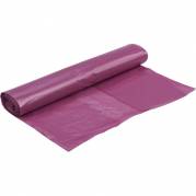 Affaldss&aelig;k 40 liter LDPE/genanvendt 55x80cm klar lilla