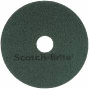 3M Scotch-Brite gulvrondel 14" Ø355mm 85mm polyester/RPET grøn