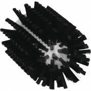 Vikan rørbørstehoved til skaft medium Ø7,7cm sort