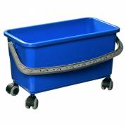 Tina Trolleys Moppespand med hjul 22 liter blå