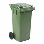 Affaldscontainer UV-resistent med 2 hjul 120 liter grøn