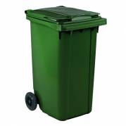 Affaldscontainer UV-resistent med 2 hjul 240 liter grøn