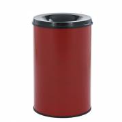 Affaldsspand til indendørs brug selvslukkende rød og sort 30 l
