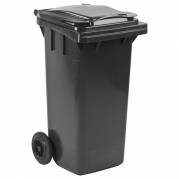 Affaldscontainer UV-resistent med 2 hjul 120 liter grå