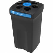 Enviro Cup Affaldsspand 100L MDPE 7-rums sort og blå