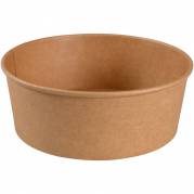 Salatsk&aring;l 6,6cm &Oslash;18,7cm 1100 ml pap/PE 38 oz brun