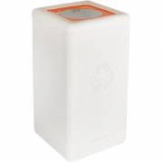 BrickBin bæredygtig affaldsspand 65 liter hvid og orange