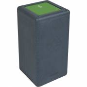 BrickBin bæredygtig affaldsspand 65 liter grå og grøn