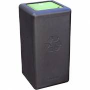 BrickBin bæredygtig affaldsspand 65 liter sort og grøn