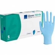 Unders&oslash;gelseshandske Classic Str. S pudderfri nitril bl&aring;