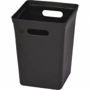 Affaldsspand, Tina Trolleys, 24,6x24,6x33cm, sort, 15 l , genanvendt plast