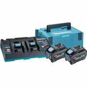 Makita XGT batteripakke 40V 2x5,0Ah med dobbelt lynlader