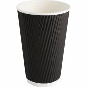 Kaffeb&aelig;ger 13,4cm &Oslash;9cm 48cl PE/pap Ripple Wall sort