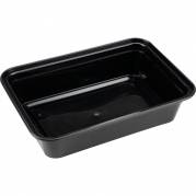 Cater-Line flergangs take away bakke 473ml PP 1-rums Str: 14x11,5x4cm sort