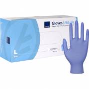 Undersøgelseshandske L Classic Protect nitril blå