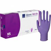 Undersøgelseshandske Classic Sensitive XS nitril lilla