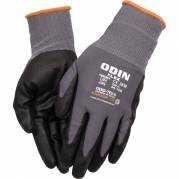 Odin Flex Halvdyppet nitrilhandske str 8 sort polyester, nitril