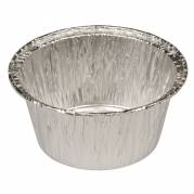 Aluminiumsform rund med rullekant 115ml diameter Ø370mm sølv
