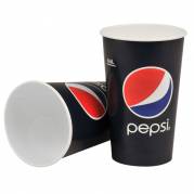 Pepsi papbæger 13,5cm Ø9cm 40cl pap/PE 16 oz blå