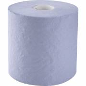 Neutral Håndklæderulle 1-lags Midi 100% genbrugspapir med spiralhylse blå