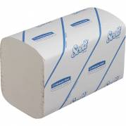 Kimberly-Clark Scott håndklædeark 1-lags V-fold 22x21cm hvid