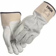 Thor  Oksespalthandske str 12, m 8 cm manchet, let foret