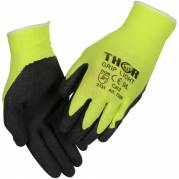 THOR Light Grip Fingerdyppet latexhandske Str.9 sort
