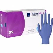 Nitrilhandske Excellent acceleratorfri og pudderfri X-Small m&oslash;rkebl&aring;