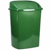 Affaldsspand 30x40x68cm 50 liter mørkegrøn plast 