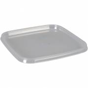 Condi b&oslash;tte l&aring;g, 12,8x12,8x0,9cm, klar, PP, til stabelb&oslash;tte, stor forpakning