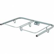 Poseholder, Tina Trolleys Exclusive, 54x32x7cm, gr&aring;, pulverlakeret st&aring;l, til 60 ltr. poser