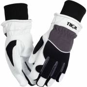THOR Vinter Spandex RIB Gedeskindshandske Str. 10 hvid