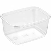 Plastbakke M68-65 14,1x10,4x7cm 650ml APET 1-rums klar