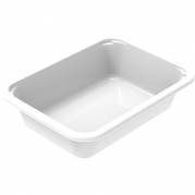 Plastbakke C 2187-1G 18,7x13,7x4,6cm 765ml CPET 1-rums hvid