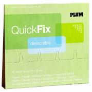 QuickFix hæfteplaster 7,2x2,5cm á 45 stk. plaster sporbart blå