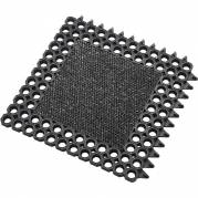 Clean Proff modulmåtte 50x50x2,3cm gummi med indlæg  sort