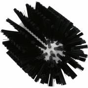 Vikan rørbørstehoved 16cm Ø9cm polyester/PP/rustfrit stål medium sort