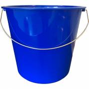 Inventarspand, 24cm, &Oslash;27cm, 10 l, bl&aring;, metal/PP, med hank