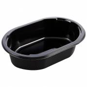 Bakke plastbakke 525ml CPET 1-rums menuserie biret sort