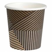 Gastro kaffeb&aelig;ger Lines 6,4cm &Oslash;6,2cm 10cl PE/pap brun