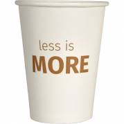 Kaffeb&aelig;ger LessIsMore 11cm &Oslash;8,9cm 38cl pap/PE 12oz hvid