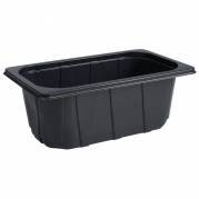 Plastbakke 26,5x16,2x10cm 2600ml PP 1-rums 1/4 GN sort
