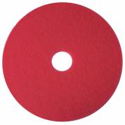 3M gulvrondel Scotch-Brite 15" &Oslash;380mm 85mm polyester/RPET r&oslash;d