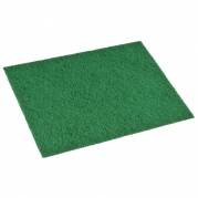 Skurefiber, 22,5x15x0,8cm, gr&oslash;n, nylon/polyester, medium skureeffekt