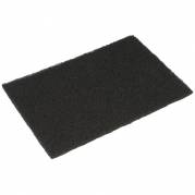 Skurefiber 22,5x15x0,8cm polyester/nylon grov skureeffekt sort
