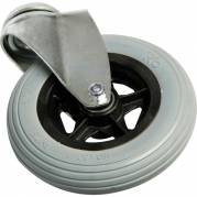Hjul, Tina Trolleys, 32mm, &Oslash;150mm, gr&aring;, PP/PU, uden bremse, drejeligt, bl&oslash;de *Denne vare tages ikke retur*
