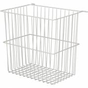 Tr&aring;dkurv, Tina Trolleys, 260x330x320mm, gr&aring;, pulverlakeret st&aring;l, med kroge vandret, stor *Denne vare tages ikke retur*