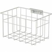 Tr&aring;dkurv, Tina Trolleys, 200x250x150mm, gr&aring;, pulverlakeret st&aring;l, med beslag og h&aring;ndgreb, lille *Denne vare tages ikke retur*