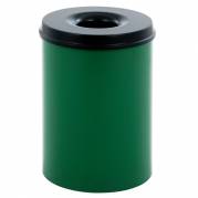 Affaldsspand til indendørs brug selvslukkende grøn og sort 30 l