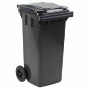 Affaldscontainer UV-resistent med 2 hjul 120 liter grå